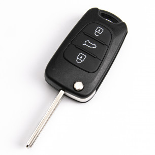 KIA Flip Key Cover With 3 Buttons - Aftermarket