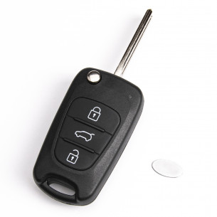 KIA Flip Key Cover With 3 Buttons - Aftermarket