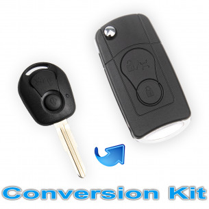 Key Cover Conversion Kit for Ssangyong Actyon Kyron Rexton With 2 Buttons - Aftermarket