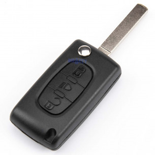 Citroen Key Cover With 3 Buttons - Aftermarket