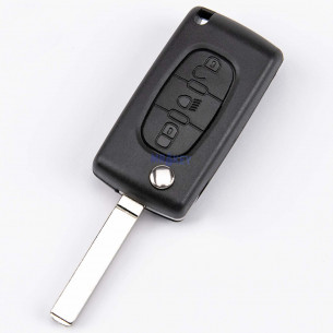 Peugeot Key Case With 3 Buttons - Aftermarket