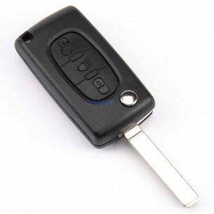 Peugeot Key Case With 3 Buttons - Aftermarket