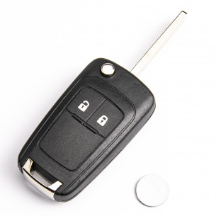 Opel Car Key Cover With 2 Buttons - Aftermarket
