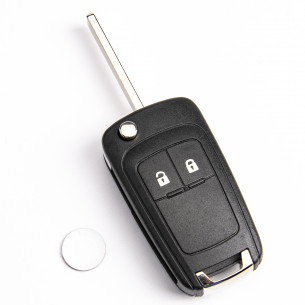 Opel Car Key Cover With 2 Buttons - Aftermarket