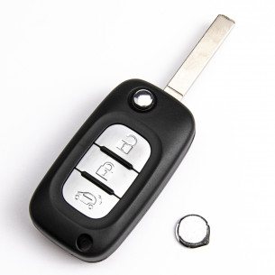 Smart Flip Key Cover With 3 Button - Aftermarket