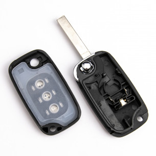 Smart Flip Key Cover With 3 Button - Aftermarket