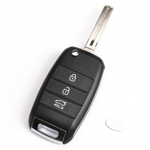KIA Key Case With 3 Buttons - Aftermarket