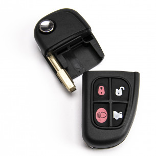 Jaguar Key Cover With 4 Buttons - Aftermarket