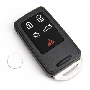Volvo Key Cover With 5 Buttons - Aftermarket