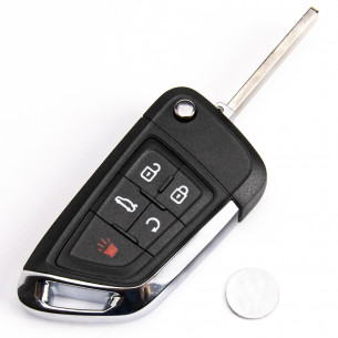 Opel Key Cover Upgrade Kit With 5 Buttons - Aftermarket
