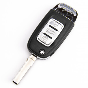 Key Cover Upgrade Kit for VW Golf Tiguan Touran With 3 Buttons - Aftermarket