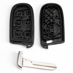 Fiat Chrysler Jeep Dodge Key Cover With 2 Buttons - Aftermarket