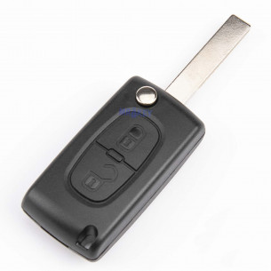 Peugeot Car Key Case with 2 Buttons - Aftermarket