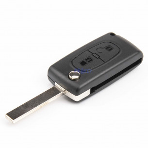 Peugeot Car Key Case with 2 Buttons - Aftermarket