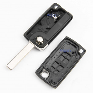 Peugeot Car Key Case with 2 Buttons - Aftermarket