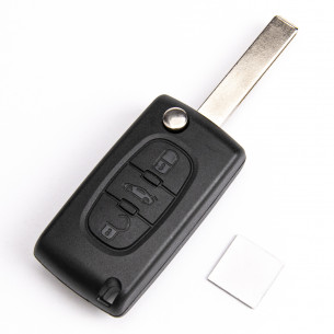 Citroen Car Key Case With 3 Buttons - Aftermarket