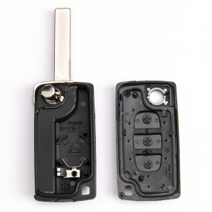 Citroen Car Key Case With 3 Buttons - Aftermarket