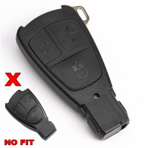 Key Cover for Mercedes C CLK E S for with 3 Buttons- Aftermarket