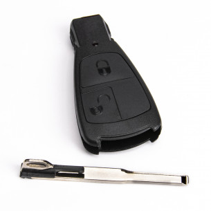 Key Shell for Mercedes C CLK E S with 2 Buttons - Aftermarket