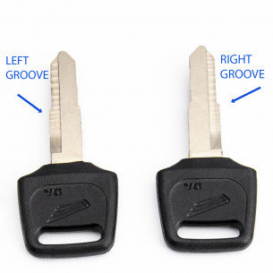 Key Left Groove for Honda Motorcycle Scooter ATV Codes A00-A99 B00–B99