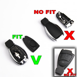 Key Shell for Mercedes E G S M With 3 Buttons - Aftermarket