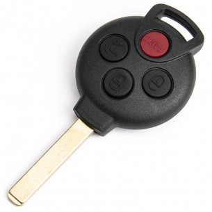 Smart Car Key Shell With 4 Buttons - Aftermarket