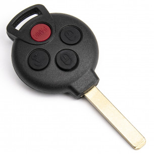 Smart Car Key Shell With 4 Buttons - Aftermarket