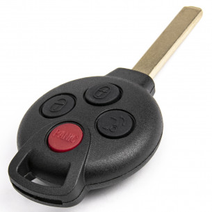 Smart Car Key Shell With 4 Buttons - Aftermarket