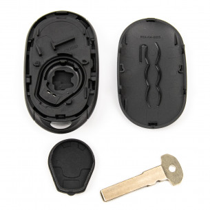 Key Shell With 4 Buttons for Fiat 500 500e 500 X Topolino Electric