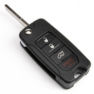Jeep Chrysler Dodge Key Shell With 4 Buttons - Aftermarket