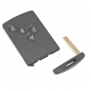 Renault Key Smart Card 433Mhz with 4 Buttons - Aftermarket