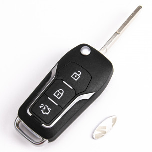 Ford Key Conversion Kit With 3 Buttons - Aftermarket