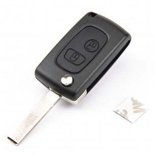 Peugeot Key Cover Conversion Kit with 2 Buttons - Aftermarket