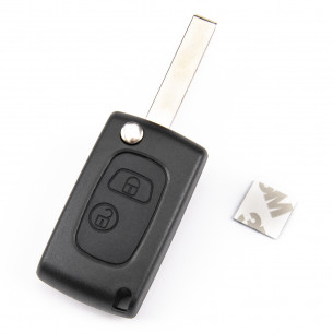 Peugeot Key Cover Conversion Kit with 2 Buttons - Aftermarket