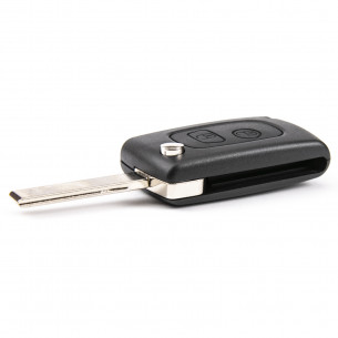 Peugeot Key Cover Conversion Kit with 2 Buttons - Aftermarket