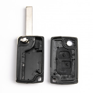 Peugeot Key Cover Conversion Kit with 2 Buttons - Aftermarket