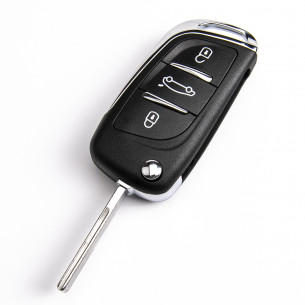Peugeot Key Cover Conversion Kit With 3 Buttons - Aftermarket