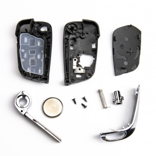 Peugeot Key Cover Conversion Kit With 3 Buttons - Aftermarket