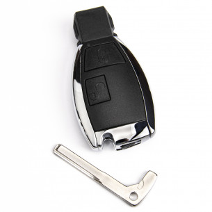Key Upgrade / Conversion Ki for Mercedes C E M G With 2 Buttons - Aftermarket