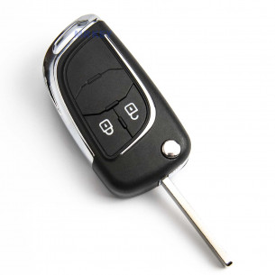 Opel Chevrolet Schlüssel Gehäuse Umbausatz mit 2 Tasten - Aftermarket