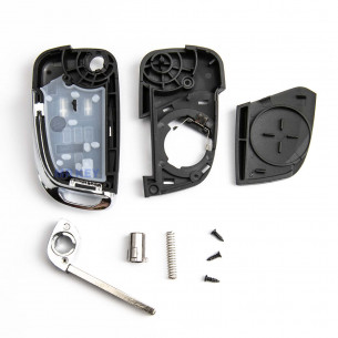 Opel Chevrolet Schlüssel Gehäuse Umbausatz mit 2 Tasten - Aftermarket