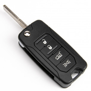 Jeep Keyless Key Shell With 4 Buttons - Aftermarket