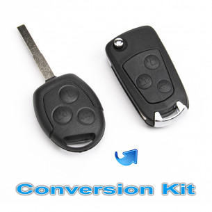 Ford Cle Coque Kit de conversion avec 3 boutons - Aftermarket
