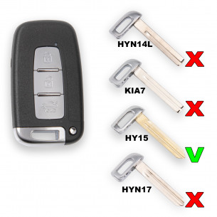 Lama chiave d’emergenza HY15 per Hyundai I30 IX35 Tucson Veloster Chiave - Aftermarket