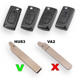 Lama HU83 per Peugeot Citroen Fiat Chiave - Aftermarket