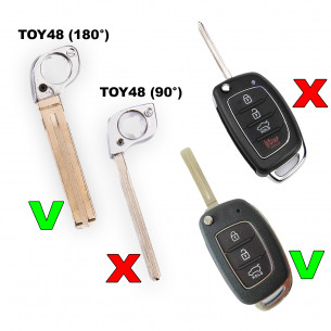 Lama TOY48 per Hyundai Kia Chiave - Aftermarket