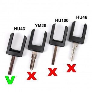 Lame HU43 pour Opel clés - Aftermarket