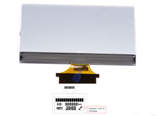 LCD Display 51822828 Dashboard Speedometer for Fiat Citroen - Aftermarket
