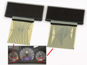 LCD-display voor Dashboard Snelheidsmeter voor Mercedes C E CLK SLK