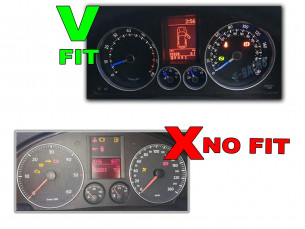 LCD Display VW For Dashboard Speedometer - Aftermarket
